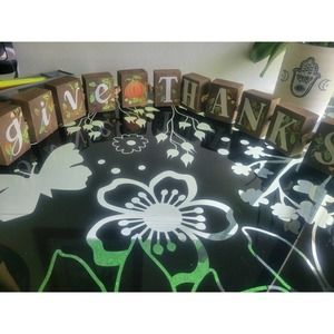 "Give Thanks" Block Decor Fall Home Decor Thanksgiving